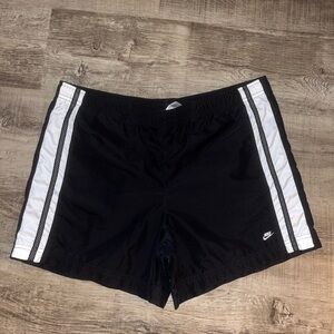 Nike Athletic Shorts Black Women’s Medium Performance Drawstring EUC